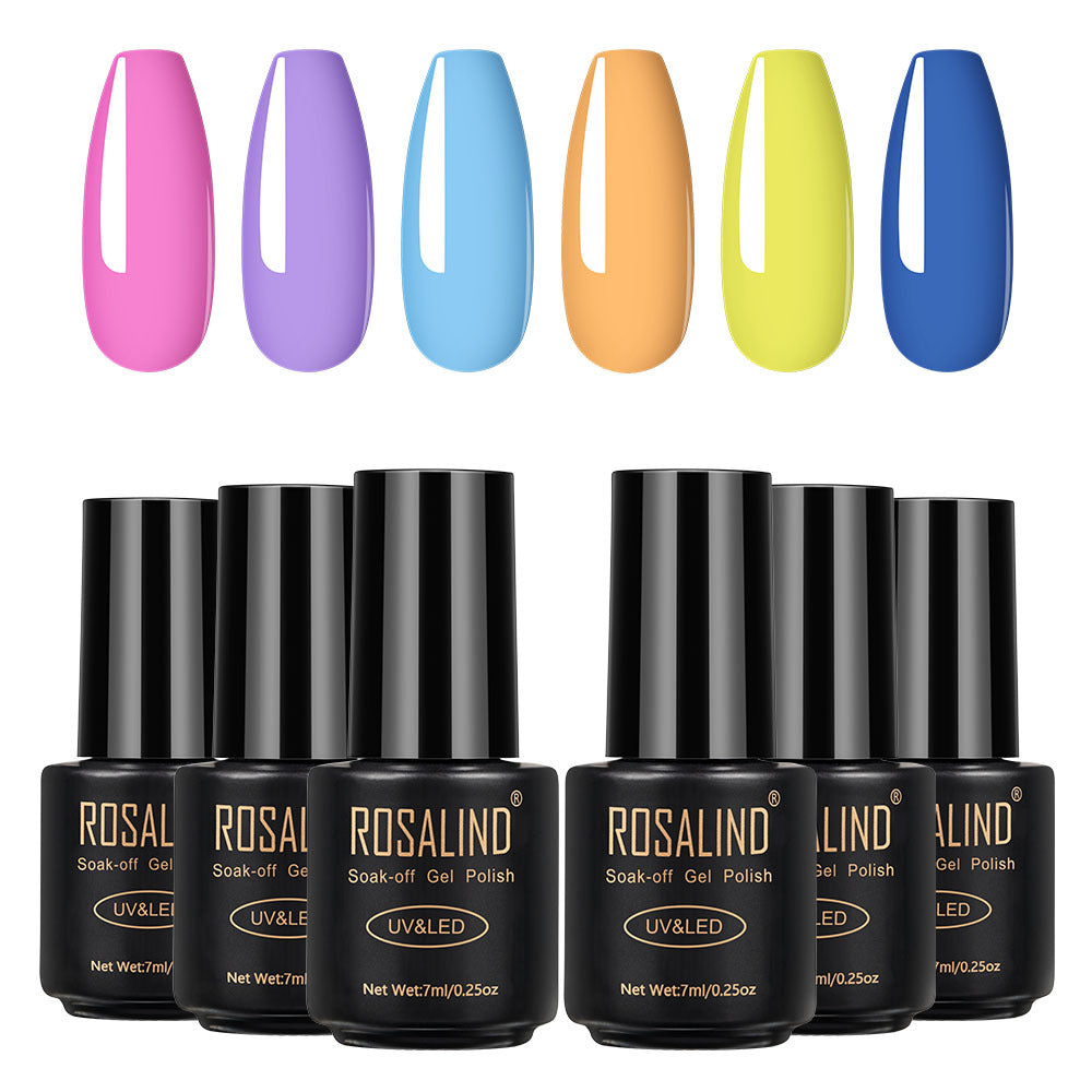 Rosalind - Fine nail polish set of 6 bottles