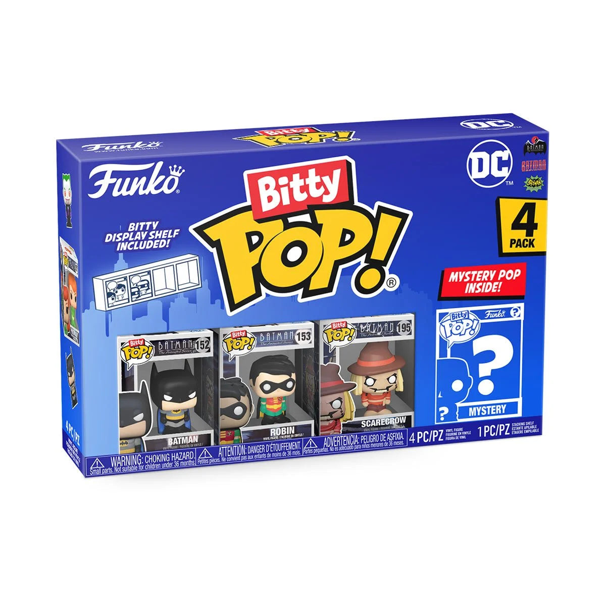 Batman Bitty Pop! Mini-Figure 4-Pack Box- Heretoserveyou