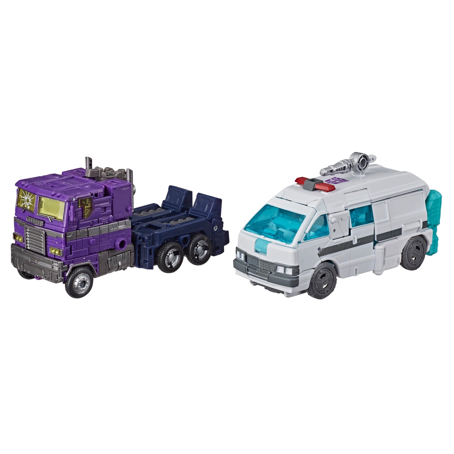 Transformers Generations Selects WFC-GS17 Shattered Glass Ratchet and Optimus Prime, War for Cybertron Collector Figures