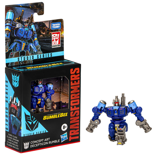 Transformers Studio Series Core Transformers: Bumblebee Concept Art Decepticon Rumble Action Figure Toy