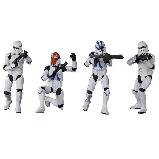 Star Wars The Vintage Collection Phase II Clone Trooper, Star Wars: AHSOKA 3.75 Inch Collectible Action Figure 4-Pack