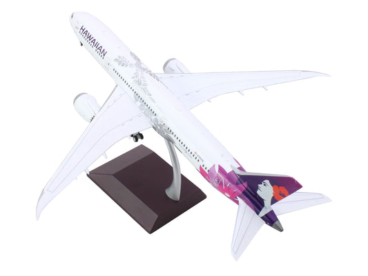 Boeing 787-9 Dreamliner Commercial Aircraft "Hawaiian Airlines" (N780HA) White with Purple Tail "Gemini 200" Series 1/200 Diecast Model Airplane by GeminiJets