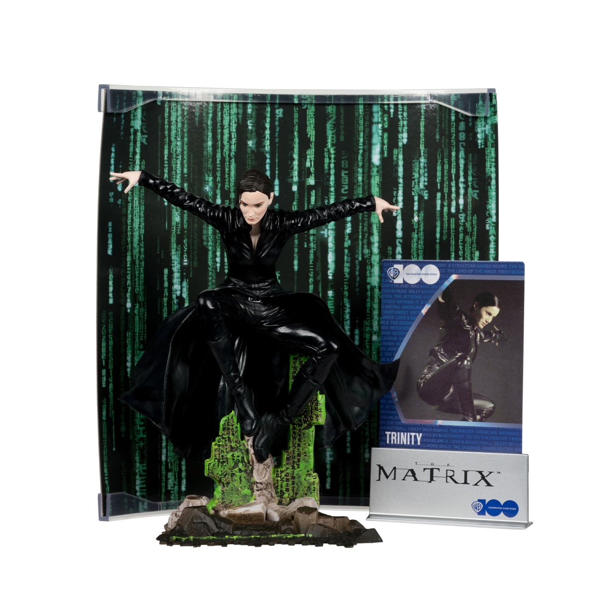 McFarlane Toys - Trinity (The Matrix) 6in Posed Figure, Movie Maniacs