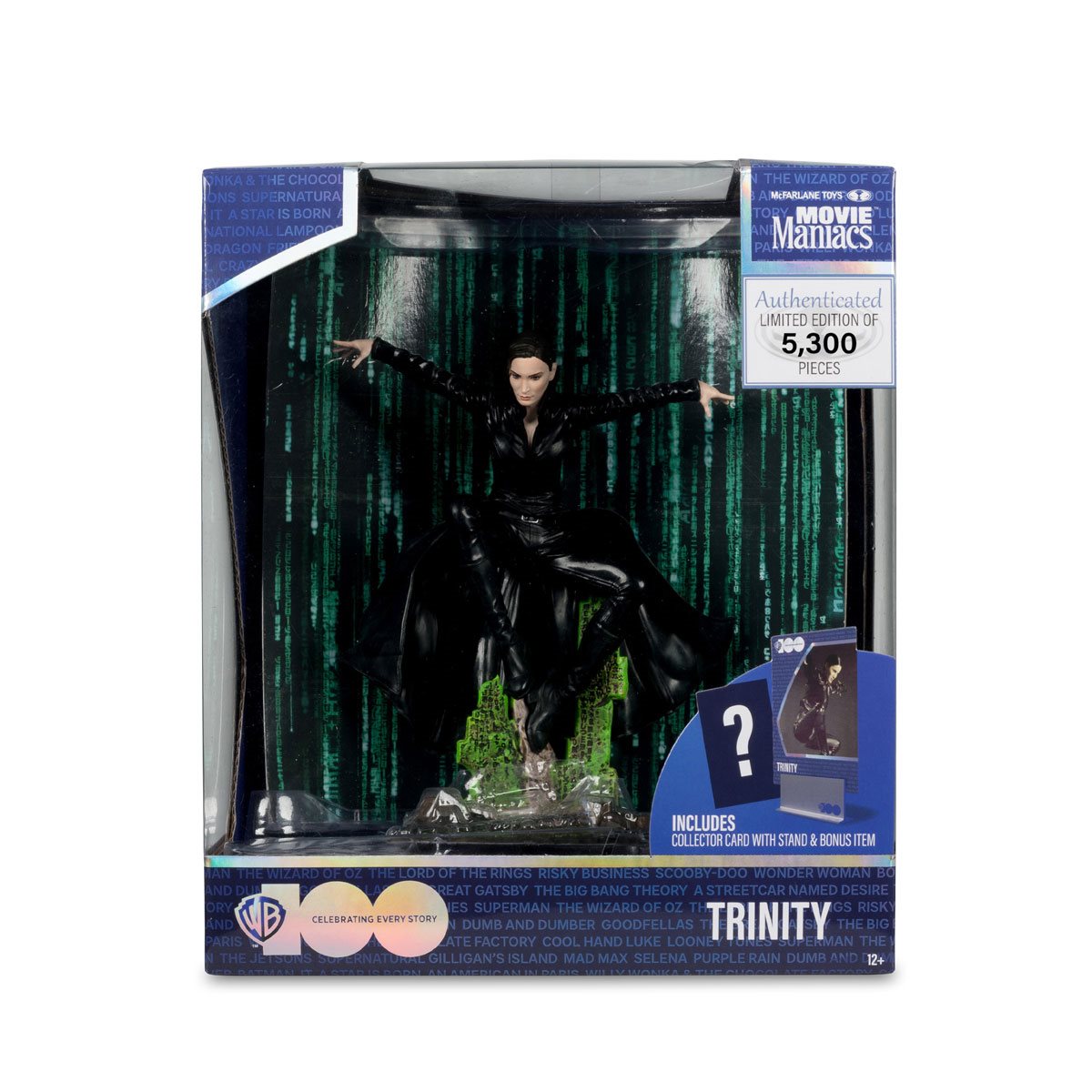 McFarlane Toys - Trinity (The Matrix) 6in Posed Figure, Movie Maniacs