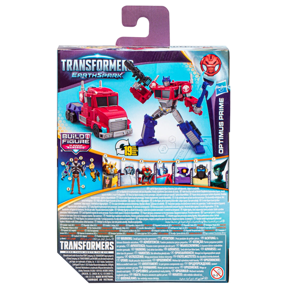 Transformers EarthSpark Deluxe Optimus Prime Action Figure Toy