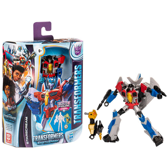 Transformers Earthspark Deluxe Starscream Action Figure Toy - HERETOSERVEYOU