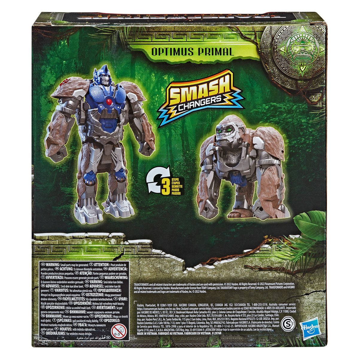 Transformers Rise of the Beasts Optimus Primal Smash Changers 9-Inch Action Figure Toy