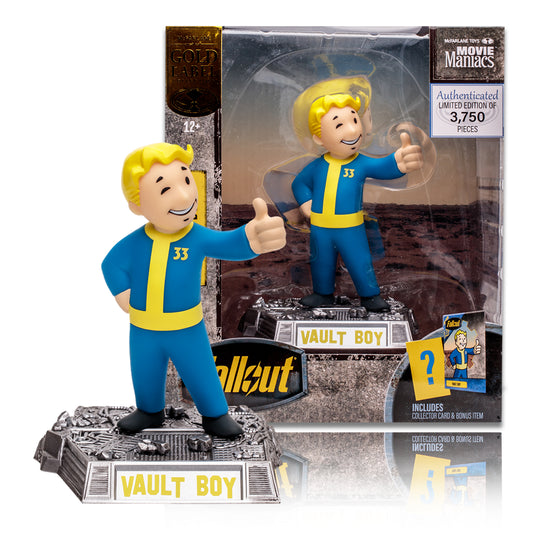 Vault Boy (Fallout) 6" Gold Label Posed Figure