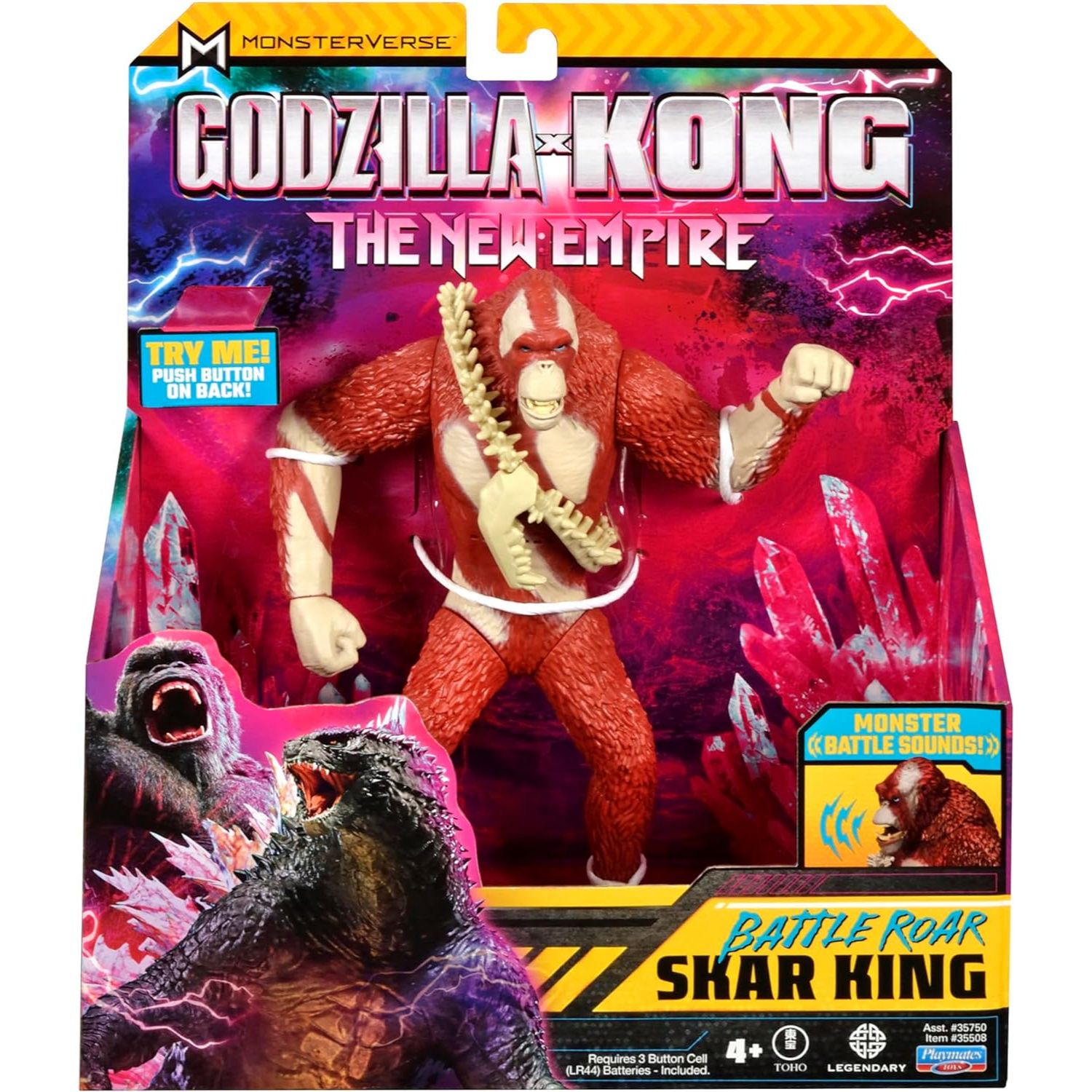 Godzilla x Kong The New Empire 7" Battle Roar Skar King Figure by Playmates Toys
