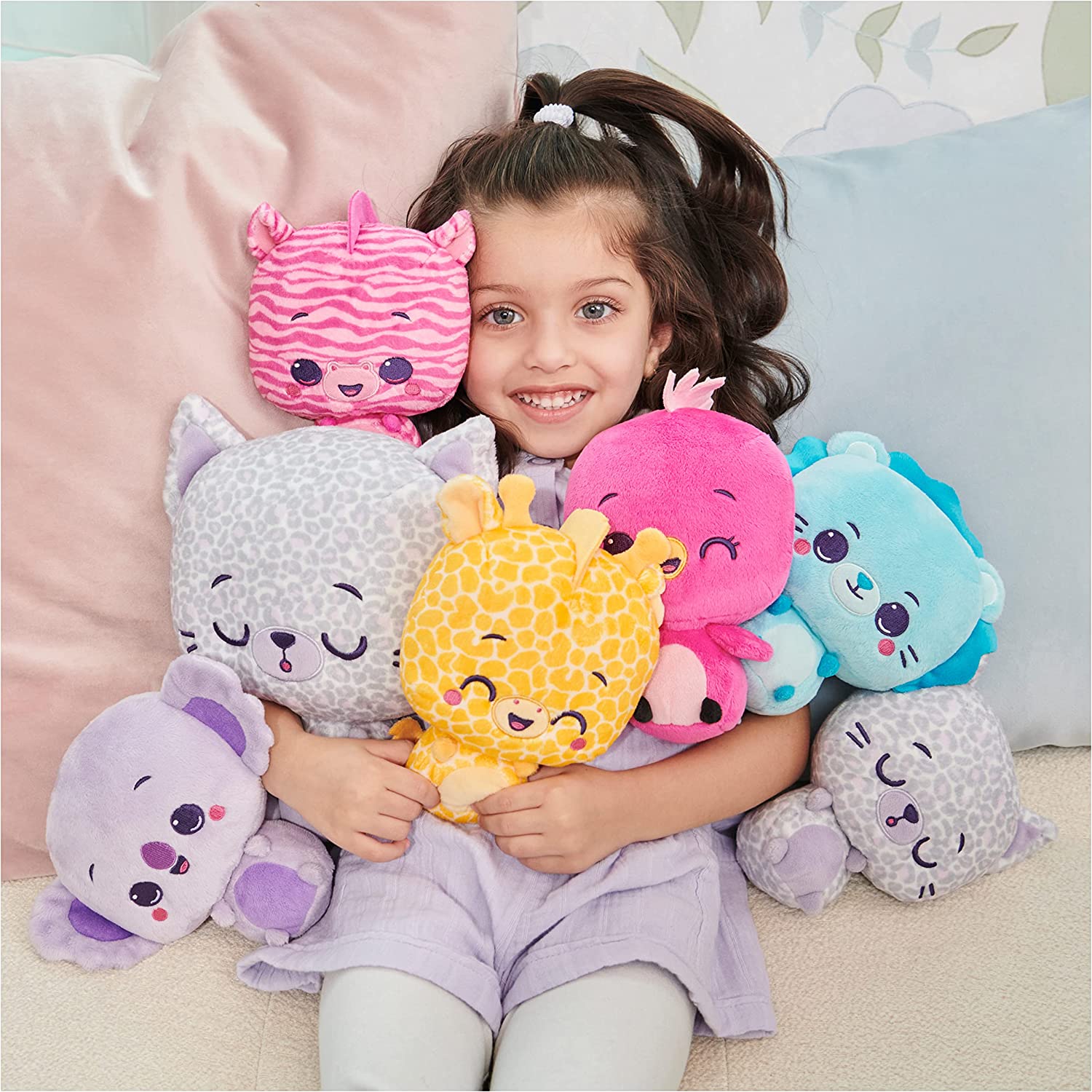 GUND Drops, Harli Hops, Expressive Premium Stuffed Animal Soft Plush Pet, Pink, 6” - Stuffed Animals Heretoserveyou