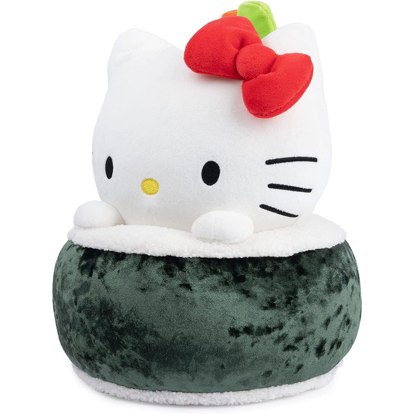 Sanrio Hello Kitty Sushi Plush, Premium Stuffed Animal for Ages 1 and Up, Green/White, 10”