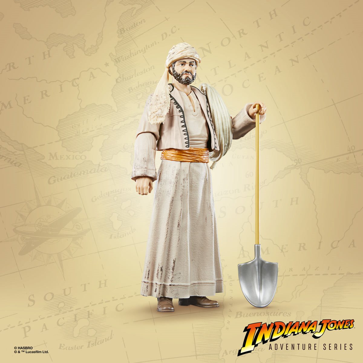 Indiana Jones Adventure Series Sallah 6-Inch Action Figure Toy
