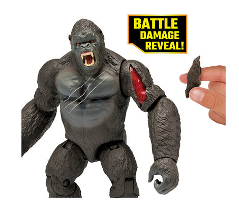 Skull Island Ferocious Kong with Helicopter & Chain Propeller, Gray Toys