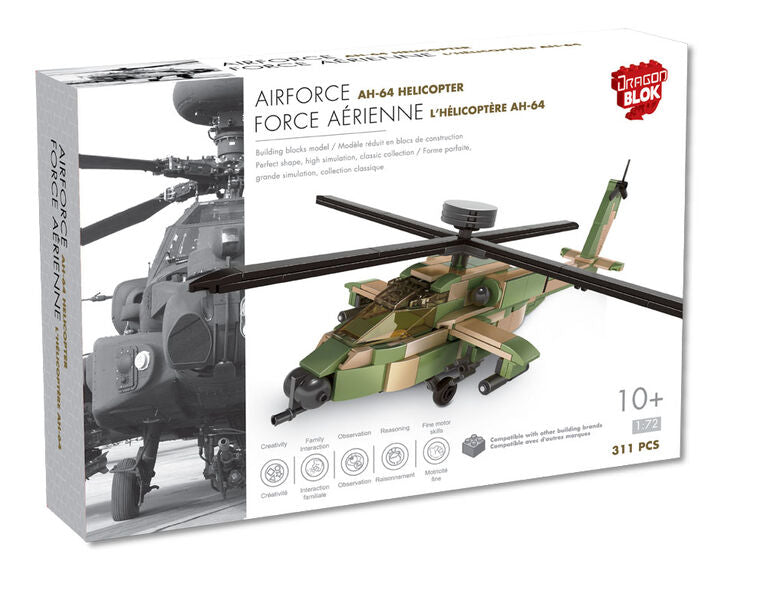 Dragon Blok - Aircraft - AH-64 Helicopter - 311 Pieces