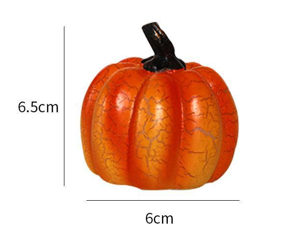 New Halloween Pumpkin Lantern Simulation Pumpkin LED Candle Lamp Resin Luminous Pumpkin