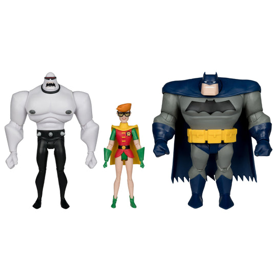 The New Batman Adventures Batman Mutant Leader & Robin 3pk (Legends of The Dark Knight) Gold Label McFarlane Toys