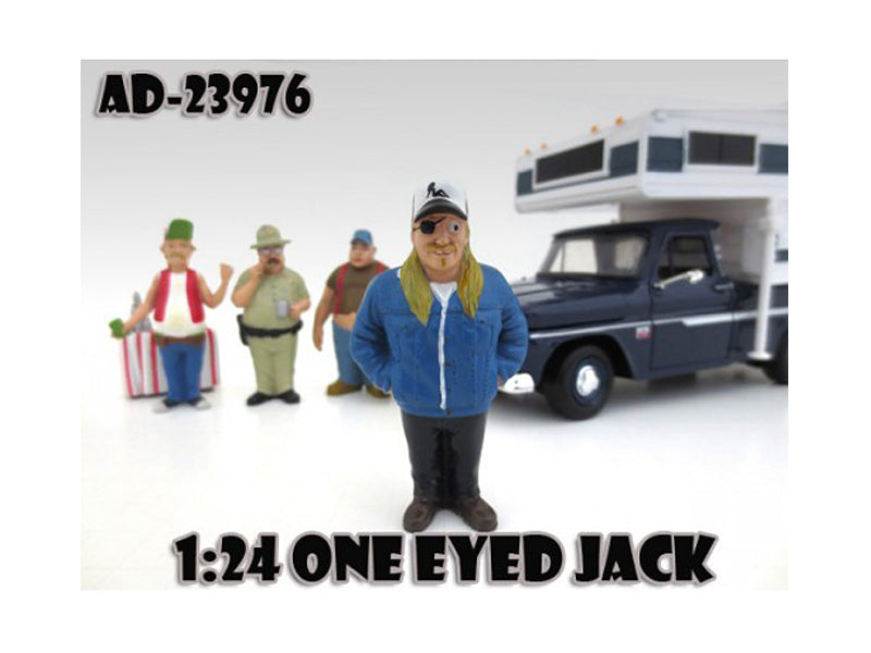 One Eyed Jack "Trailer Park" Figure For 1:24 Model Cars by American Diorama