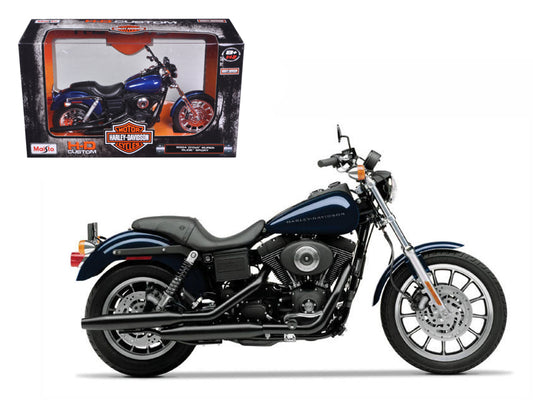 2004 Harley-Davidson Dyna Super Glide Sport Blue 1/12 Diecast Motorcycle Model by Maisto