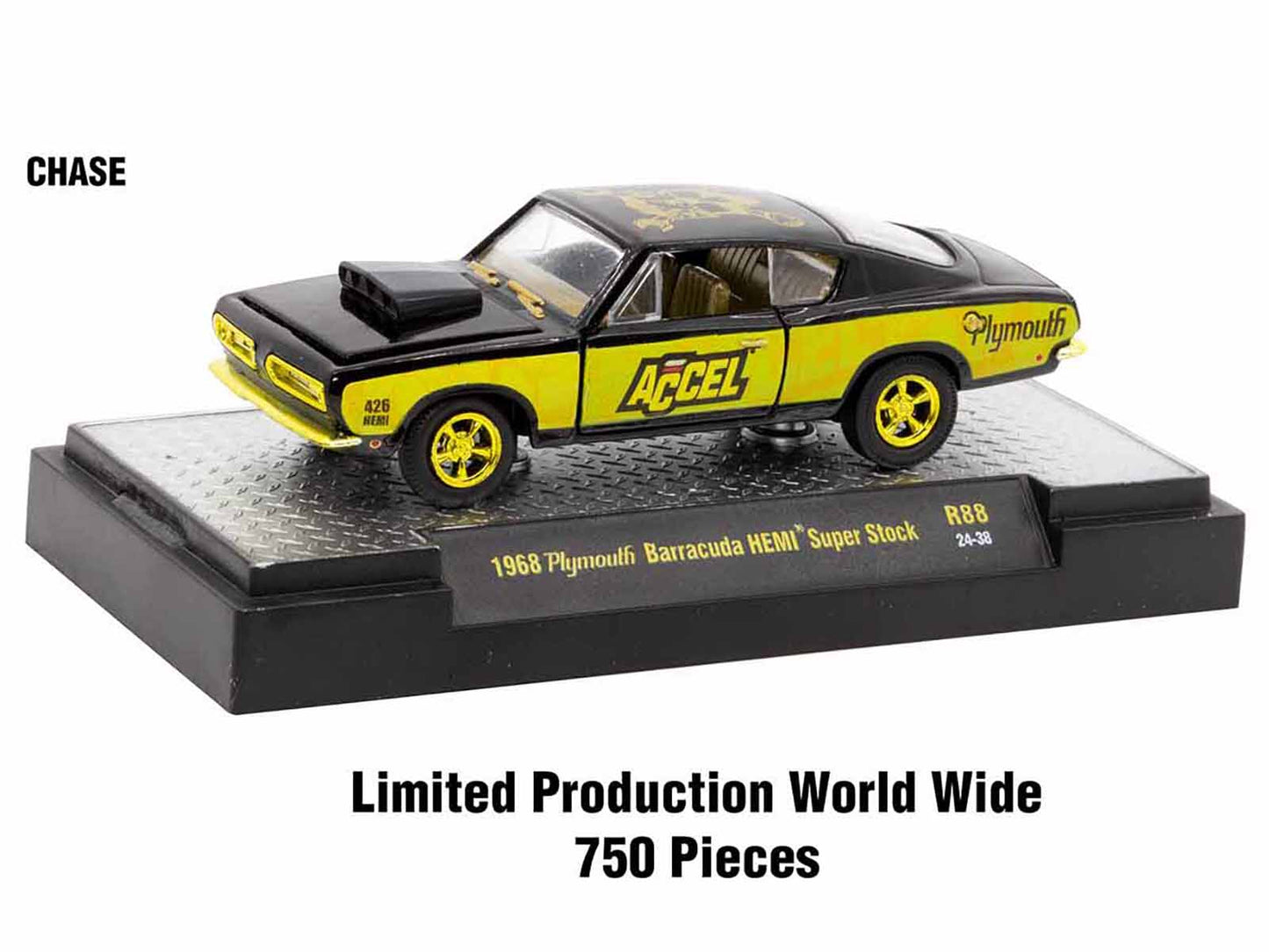 "Auto-Thentics" 6 piece Set Release 88 IN DISPLAY CASES Limited Edition 1/64 Diecast Model Cars by M2 Machines