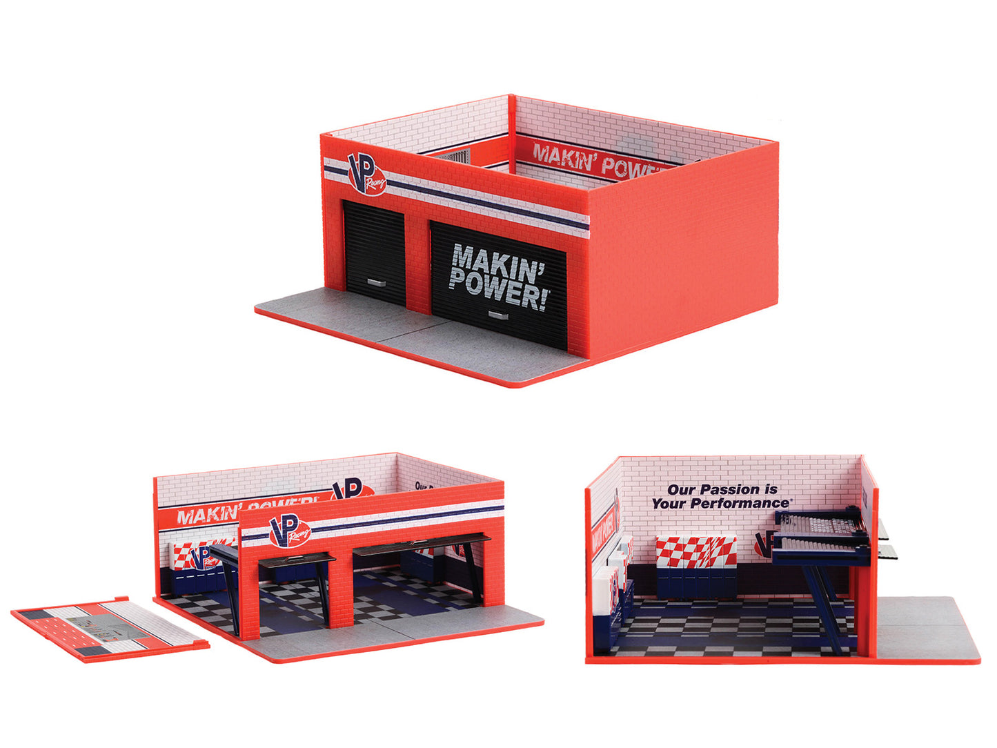 Weekend Workshop Diorama "VP Racing Fuels Garage" "Mechanic's Corner" Series 10 for 1/64 Scale Models by Greenlight