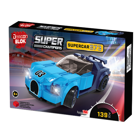 Dragon Blok - Super Champions - Supercar S73-139 Pieces Toy in a box - Heretoserveyou