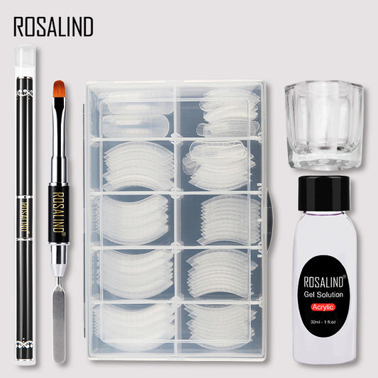 Rosalind - Nail Art Modeling Quick Extension Liquid Gel Nail 30ML Extension Glue Tool Set 3pcs