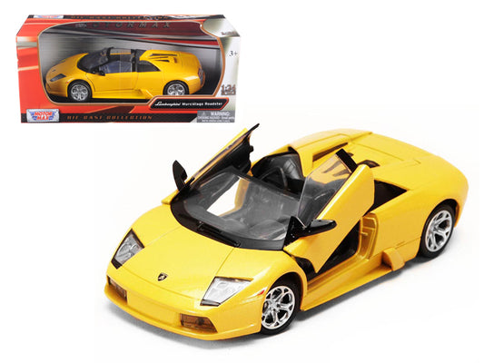 Lamborghini Murcielago Roadster Yellow Metallic 1/24 Diecast Model Car by Motormax