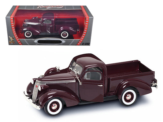 1937 Studebaker Express Pickup Truck Burgundy 1/18 Diecast Model Car by Road Signature