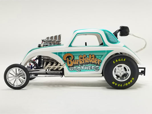 Altered Dragster White and Green "Burkholder Brothers" Limited Edition to 402 pieces Worldwide 1/18 Diecast Model Car by ACME