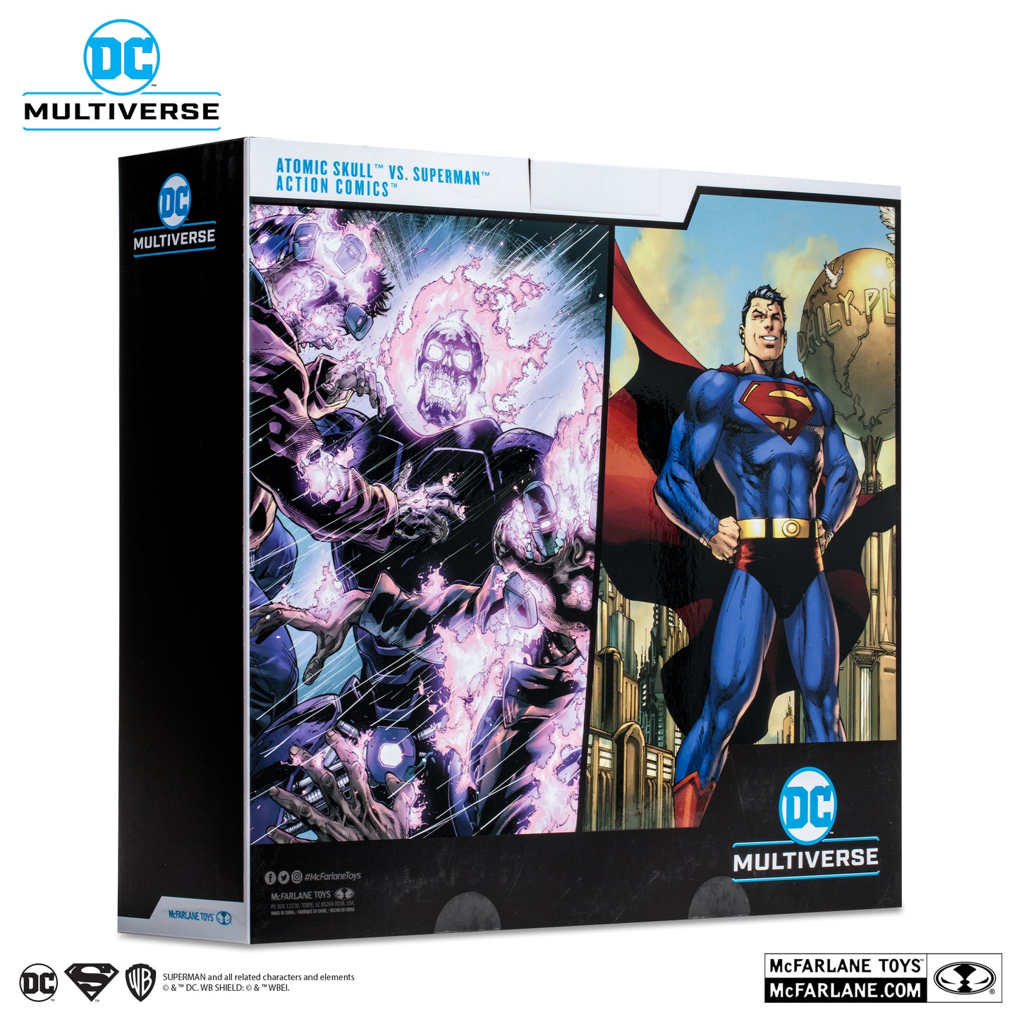 DC Multiverse Atomic Skull vs. Superman 2-Pack Action Figure Toy, Gold Label