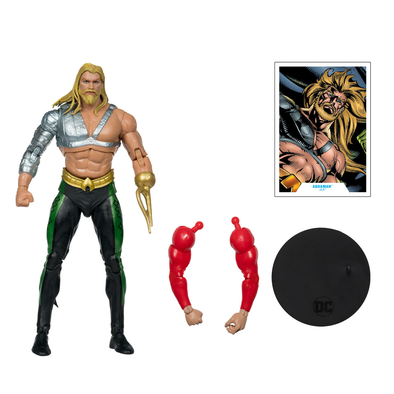 DC Multiverse Aquaman Action Figure - JLA Build-A-Figure Plastic Man