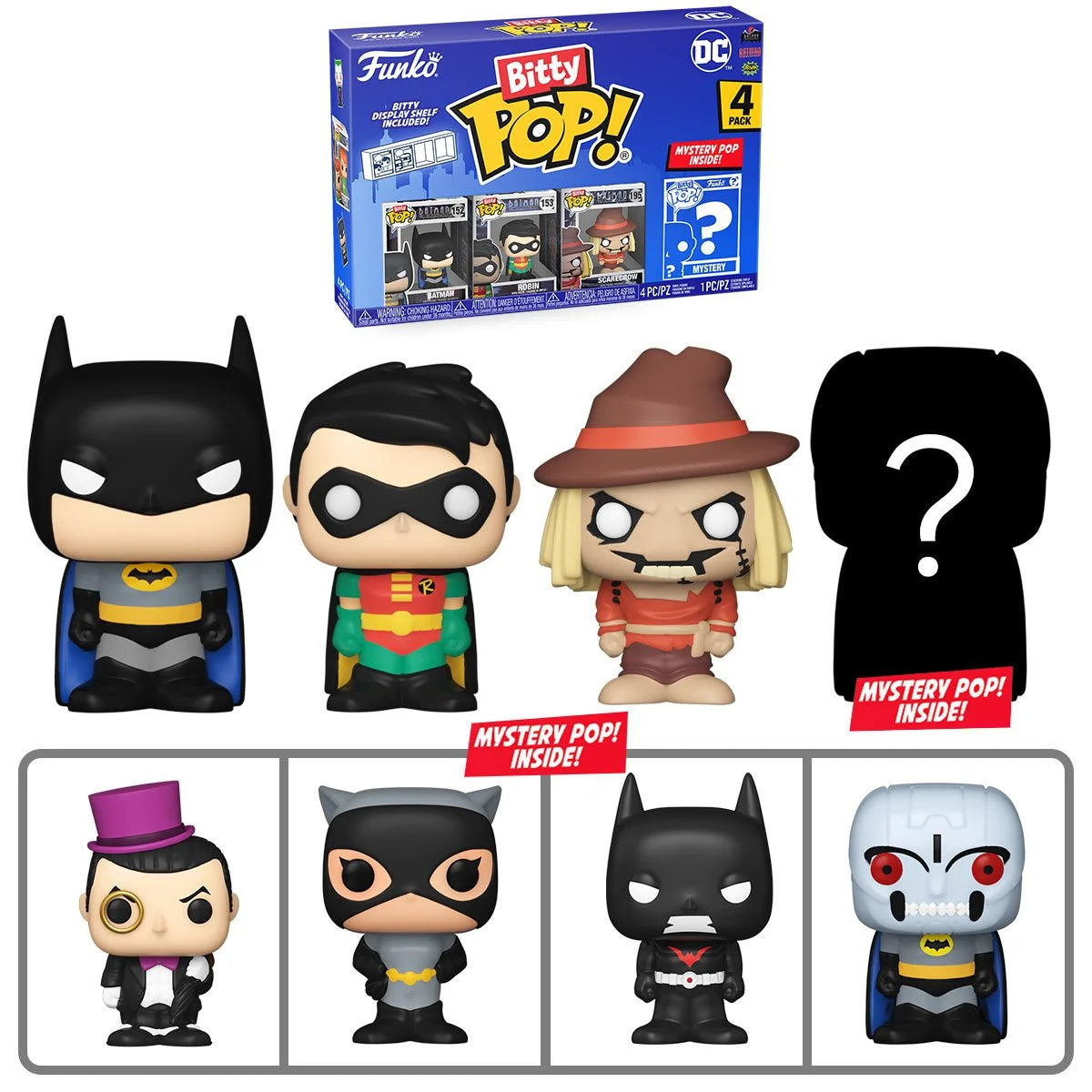 Batman Bitty Pop! Mini-Figure 4-Pack - Heretoserveyou