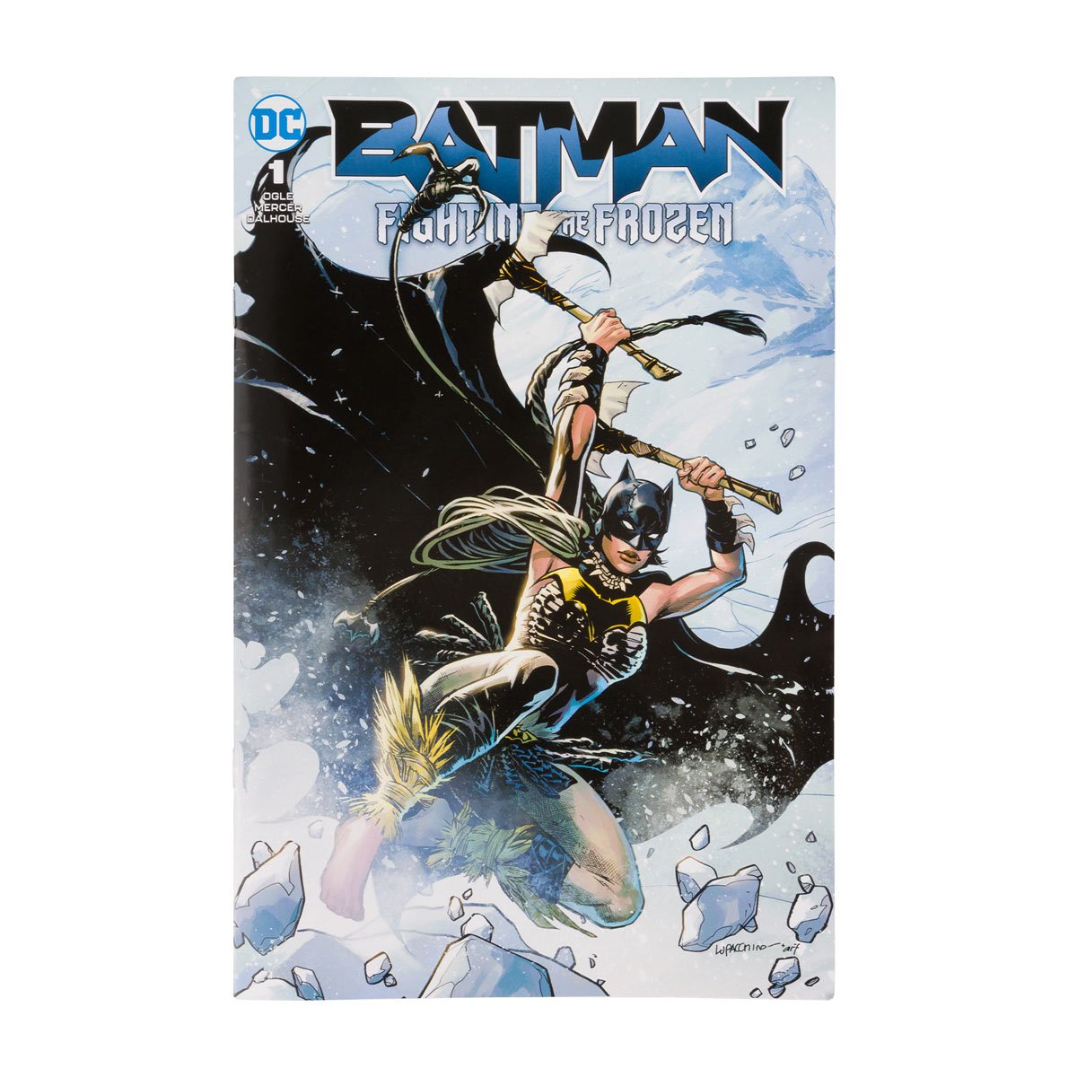 Batman fighting the frozen - Batgirl Action figure with comic book - Heretoserveyou