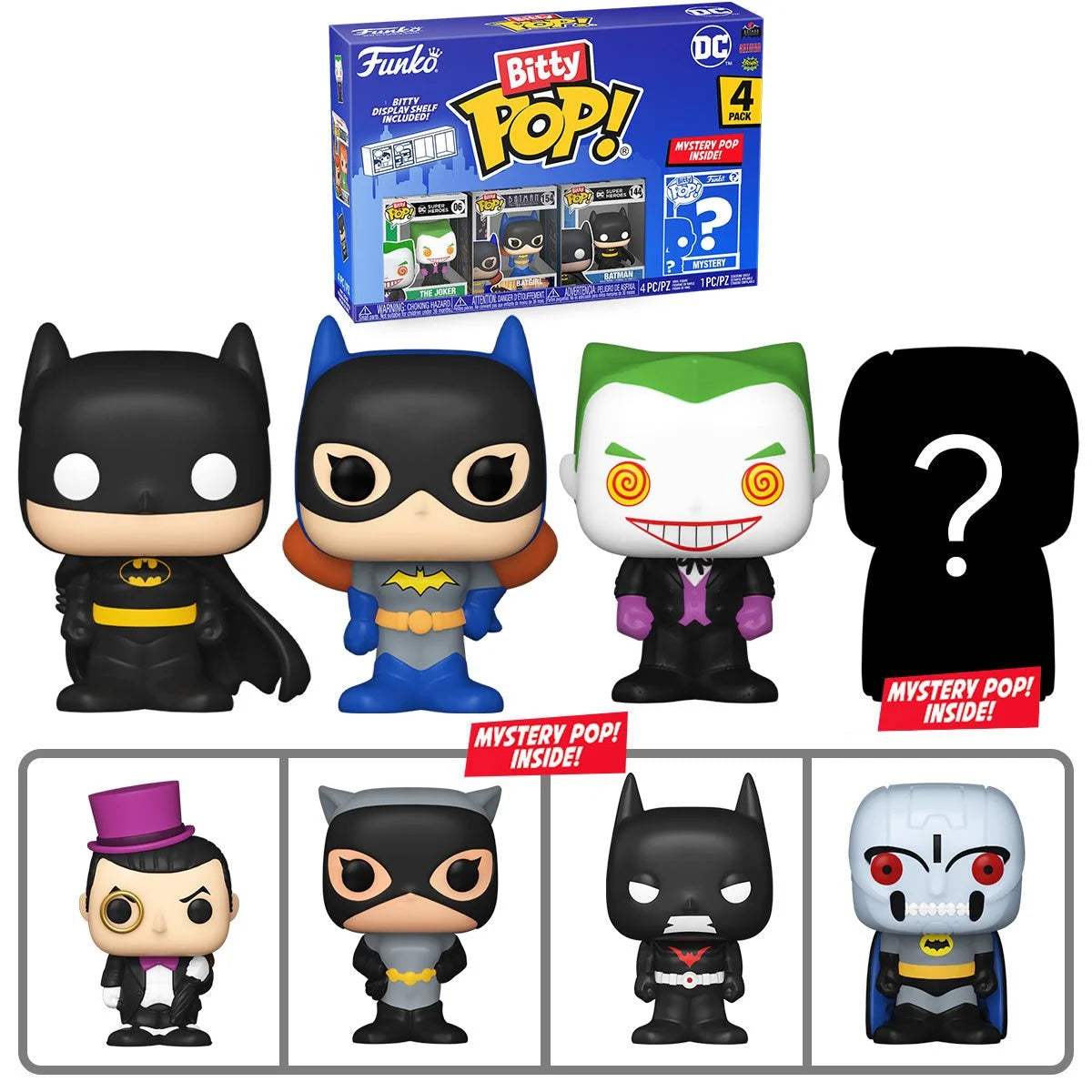 Batman The Joker Bitty Pop! Mini-Figure 4-Pack - Heretoserveyou