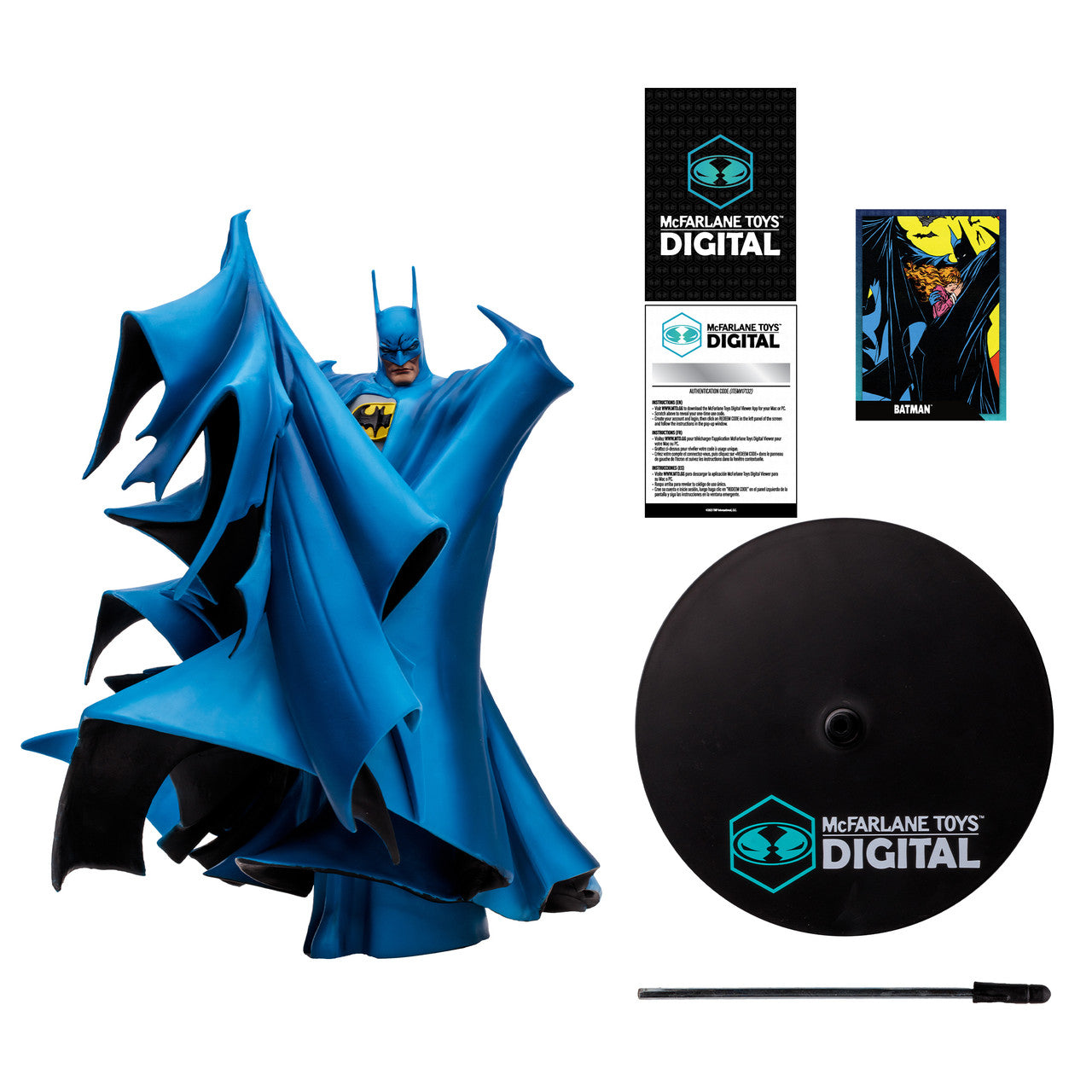 Batman by Todd McFarlane 1:8 Scale PVC Statue (Blue) w/Digital Collectible