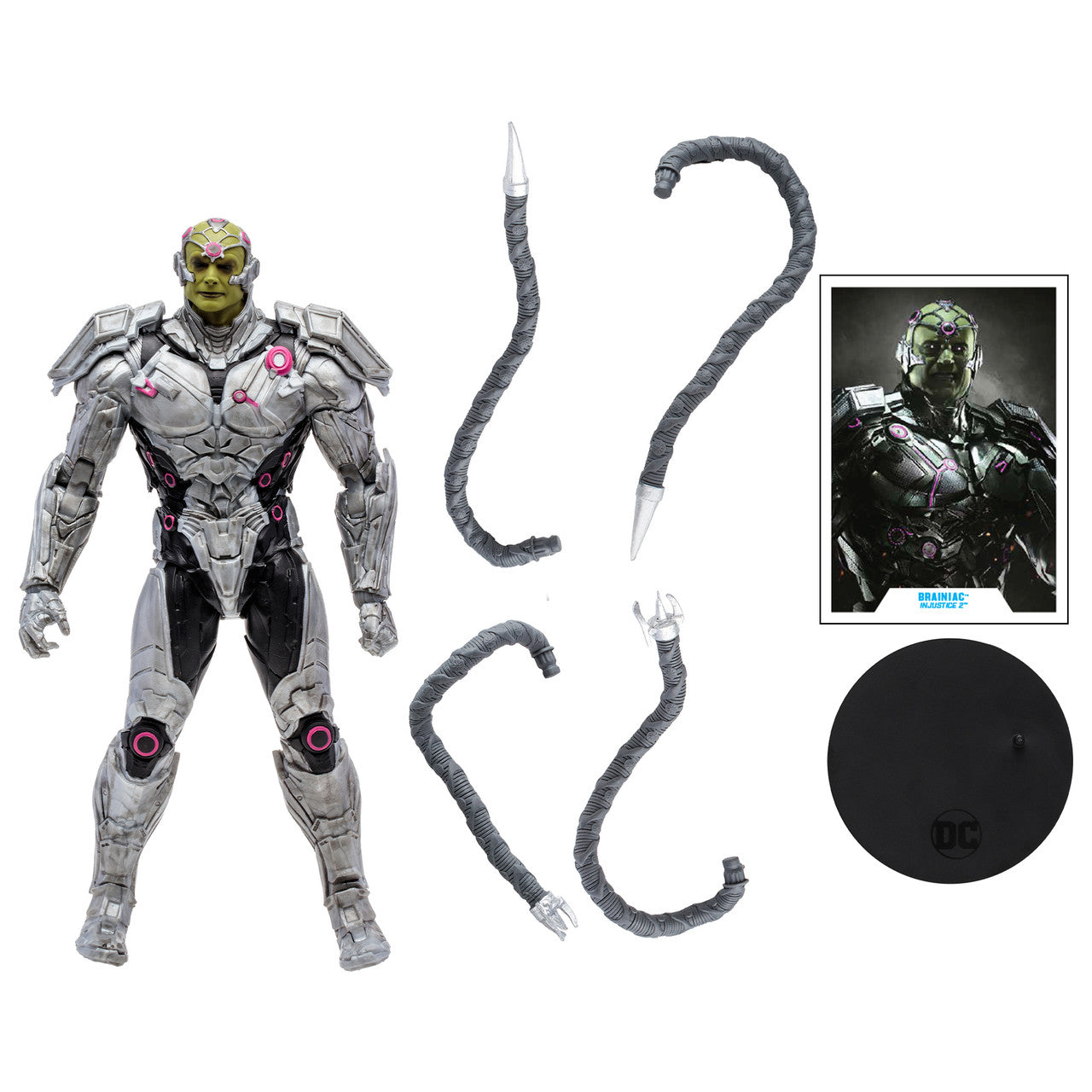 DC Gaming Injustice 2 - Wave 10 - Brainiac Action Figure Toy with accessories - Heretoserveyou