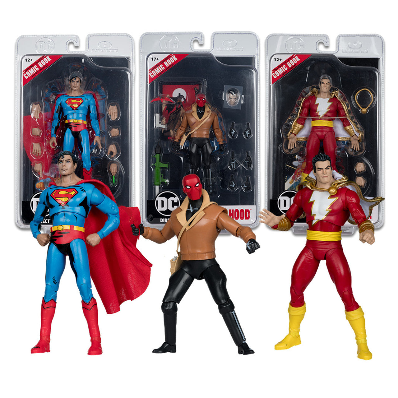 [PRE-ORDER] DC Page Punchers Wave 7 - Superman, Shazam & Red Hood Action Figures