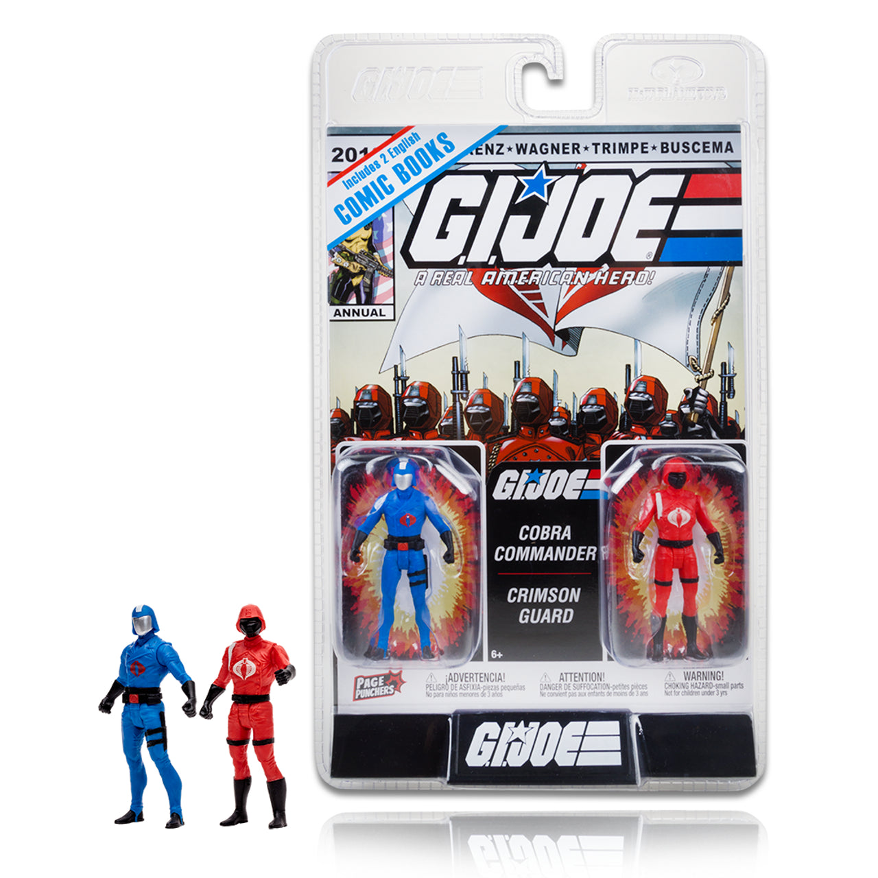 Cobra Commander/Crimson Guard/Duke and Snake Eyes w/Comic (Page Punchers: G.I. Joe) Bundle (2) 3" 2-Pack