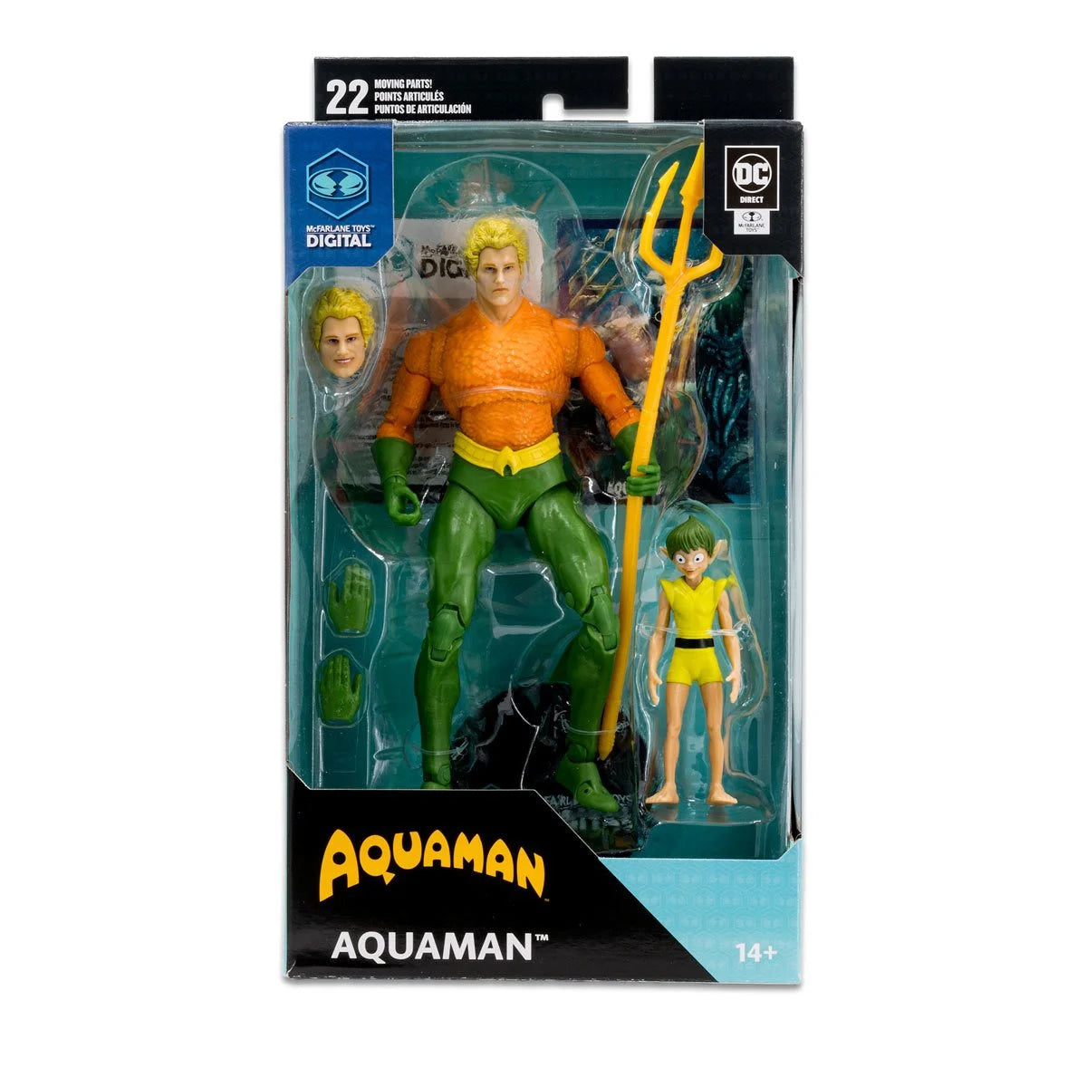 DC Direct Aquaman DC Classic 7-Inch Scale Wave 1 Action Figure with McFarlane Toys Digital Collectible