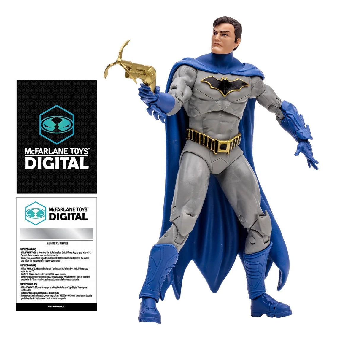 DC Direct Batman DC Rebirth 7-Inch Scale Wave 1 Action Figure with McFarlane Toys Digital Collectible