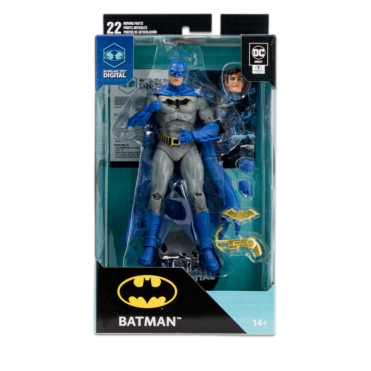 DC Direct Batman DC Rebirth 7-Inch Scale Wave 1 Action Figure with McFarlane Toys Digital Collectible