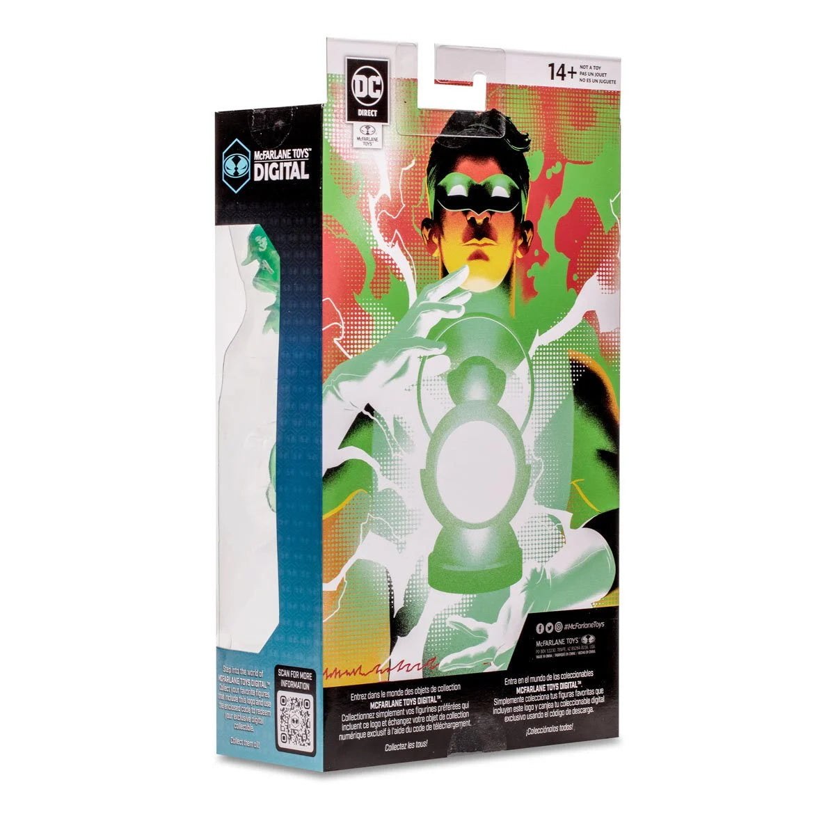 DC Direct Green Lantern Hal Jordan Silver Age 7-Inch Scale Wave 1 Action Figure with McFarlane Toys Digital Collectible