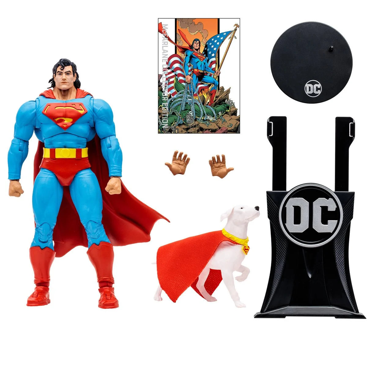 DC McFarlane Collector Edition Wave 3 Superman and Krypto Return of Superman 7-Inch Scale Action Figure