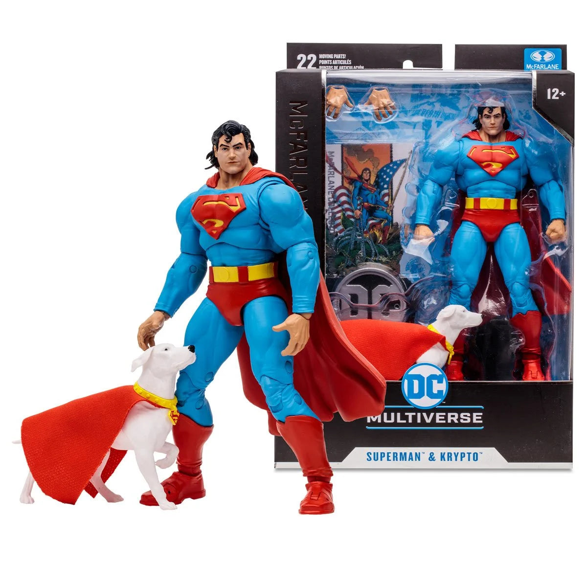 DC McFarlane Collector Edition Wave 3 Superman and Krypto Return of Superman 7-Inch Scale Action Figure