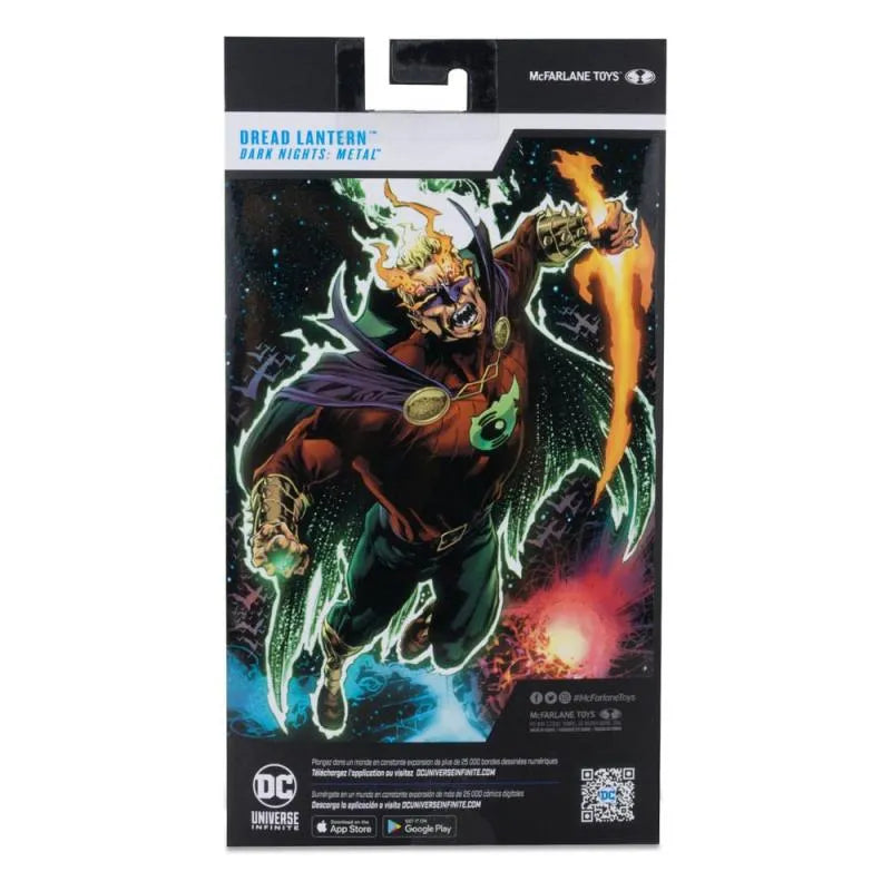 DC Multiverse - Dread Lantern (Dark Metal) Action Figure Toy back view packaging - Heretoserveyou