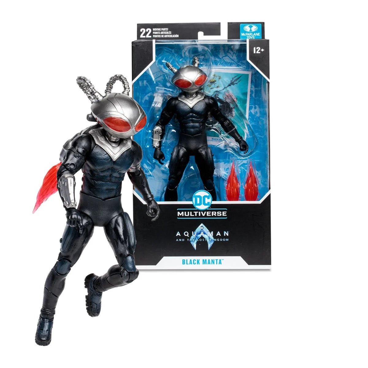 DC Multiverse Aquaman and the Lost Kingdom Movie Black Manta 7-Inch Scale Action Figure - Heretoserveyou