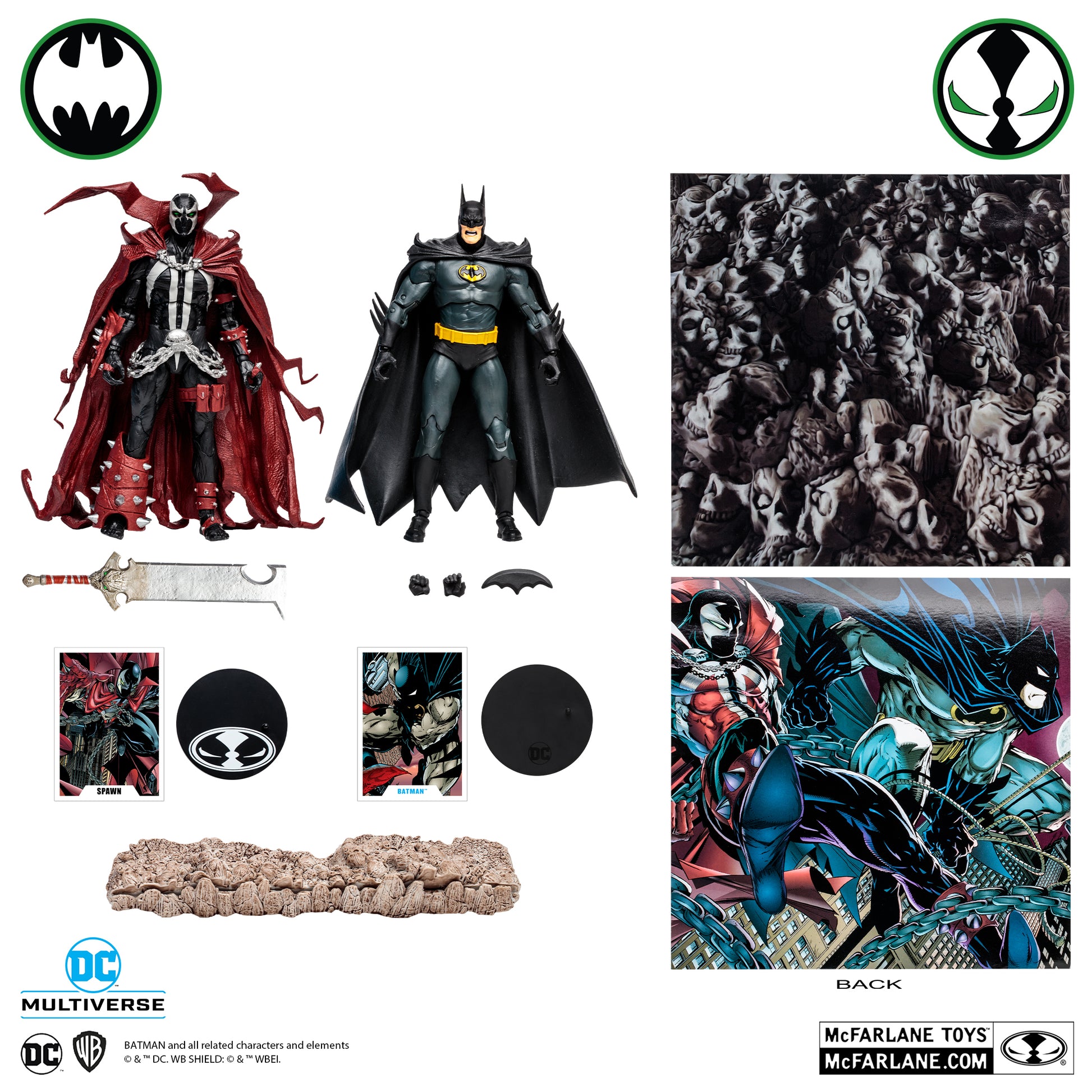 Batman and Spawn Based on Comics by Todd McFarlane 7-Inch Action Figure 2-Pack - Heretoserveyou