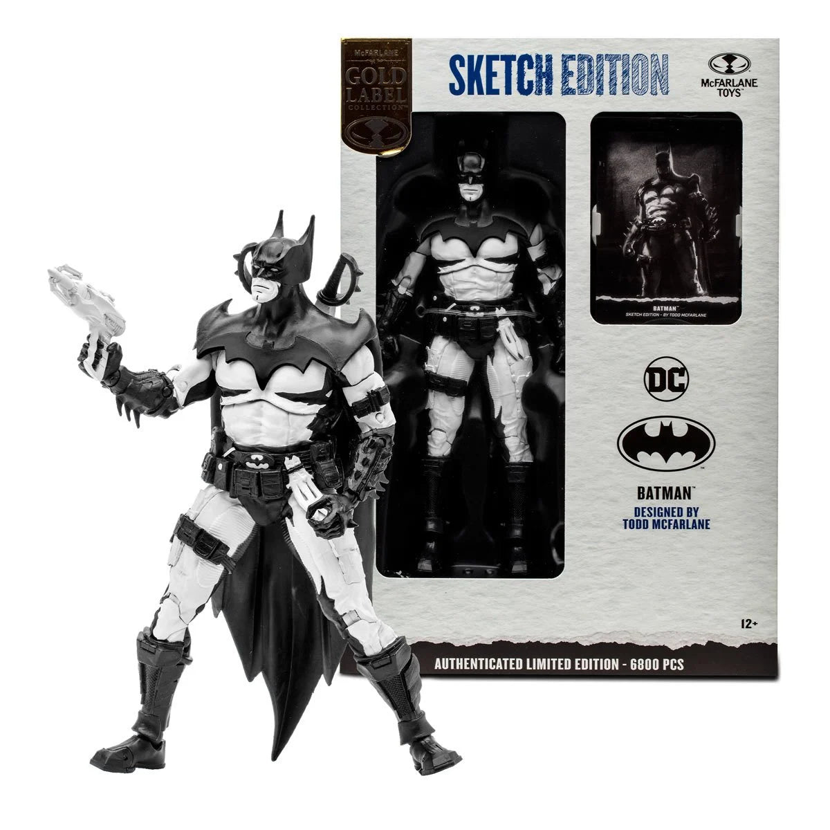 DC Multiverse Batman by Todd McFarlane Sketch Edition Gold Label 7-Inch Action Figure - EE Exclusive - Heretoserveyou