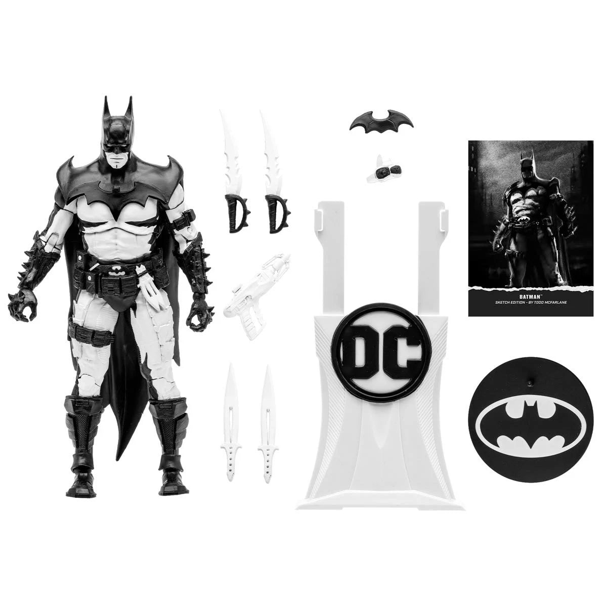 DC Multiverse Batman by Todd McFarlane Sketch Edition Gold Label 7-Inch Action Figure - EE Exclusive with accessories