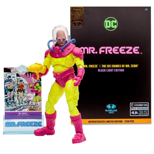 DC Multiverse Mr. Freeze Black Light Gold Label 7-Inch Scale Action Figure - EE Exclusive